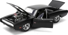 1970 Dodge Charger R/T Matt Black Fast and Furious Fast and Furious Series 1/24