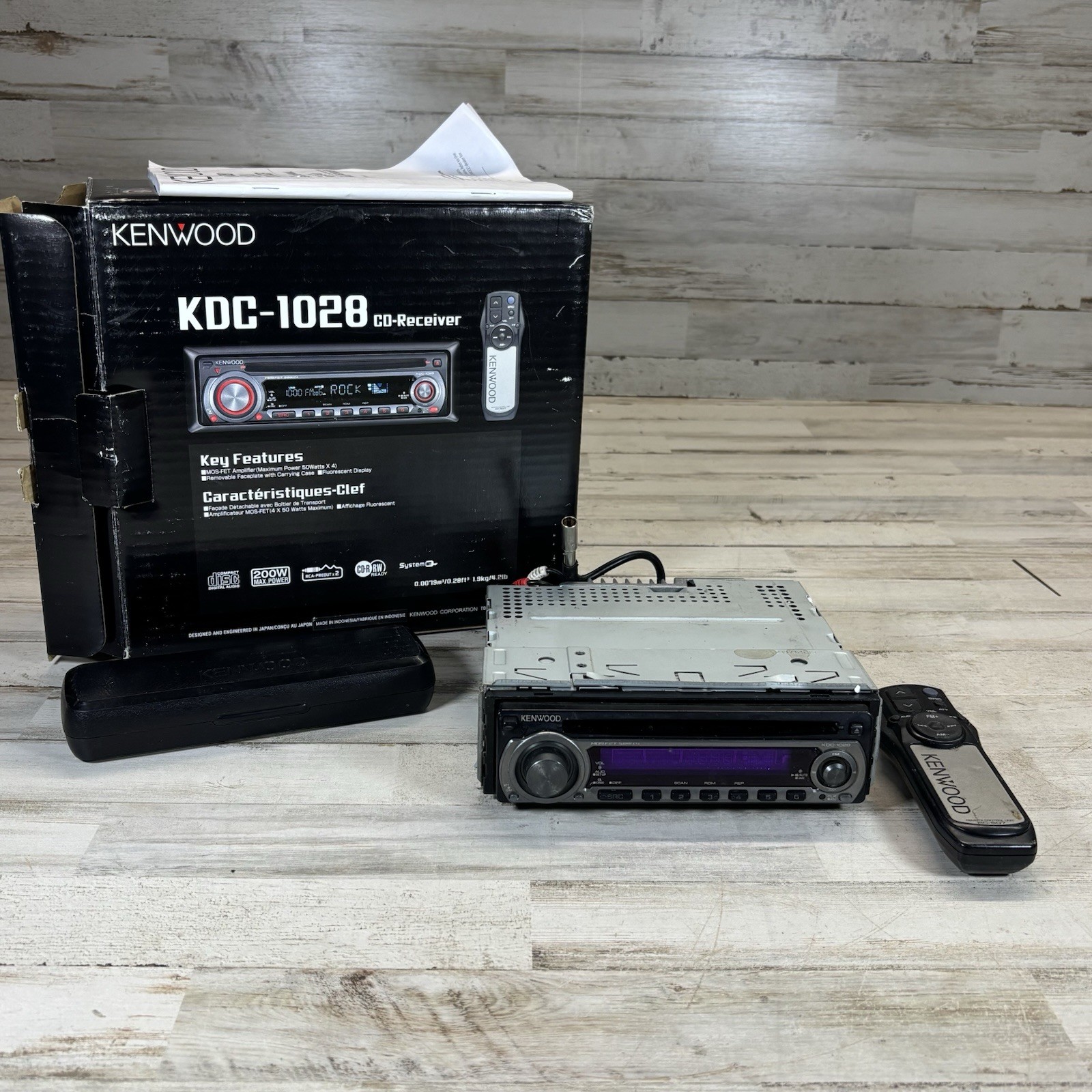 With Remote Box And Manual
