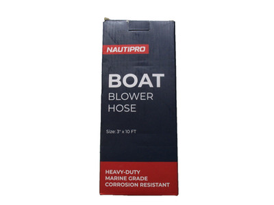 3 Inch x 10 Foot Flexible Boat Blower Hose for Marine Bilge Vent Blower Exhaust
