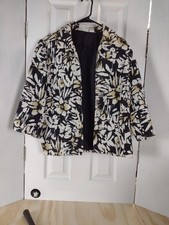 Alfred Dunner Petite Blazer Women's Sz 12P Multicolored Floral Print Lined