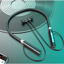 Wireless Hanging Neck Band Earphones Large Battery Bluetooth 5.1 Headset for Spo