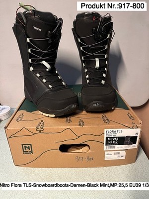 Snowboardboots Neu Damen Nitro Modell;Flora TLS Variante;Varia Mint,Größe 39 1/3