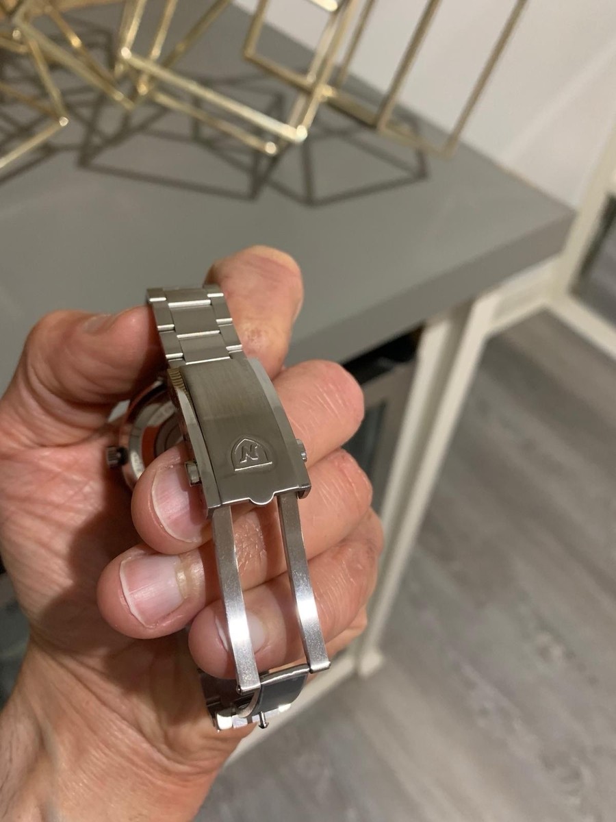 Nivada Grenchen Antarctic F77 Tiger Eye Automatic Stainless Steel