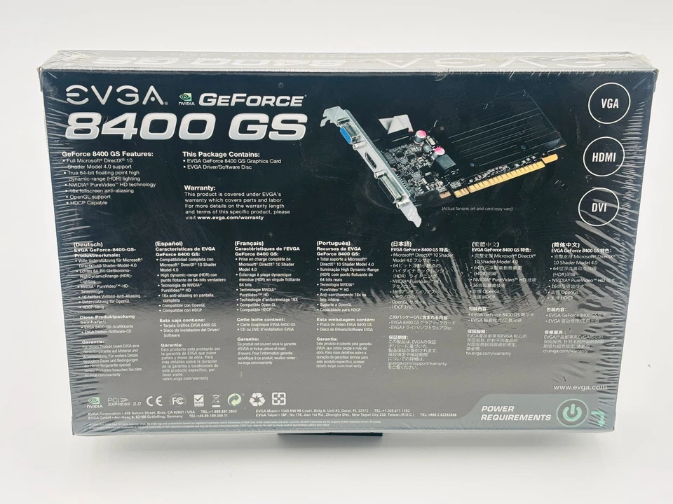 EVGA NVIDIA GeForce 8400 GS 1024 MB DDR3 New - Image 2 of 2