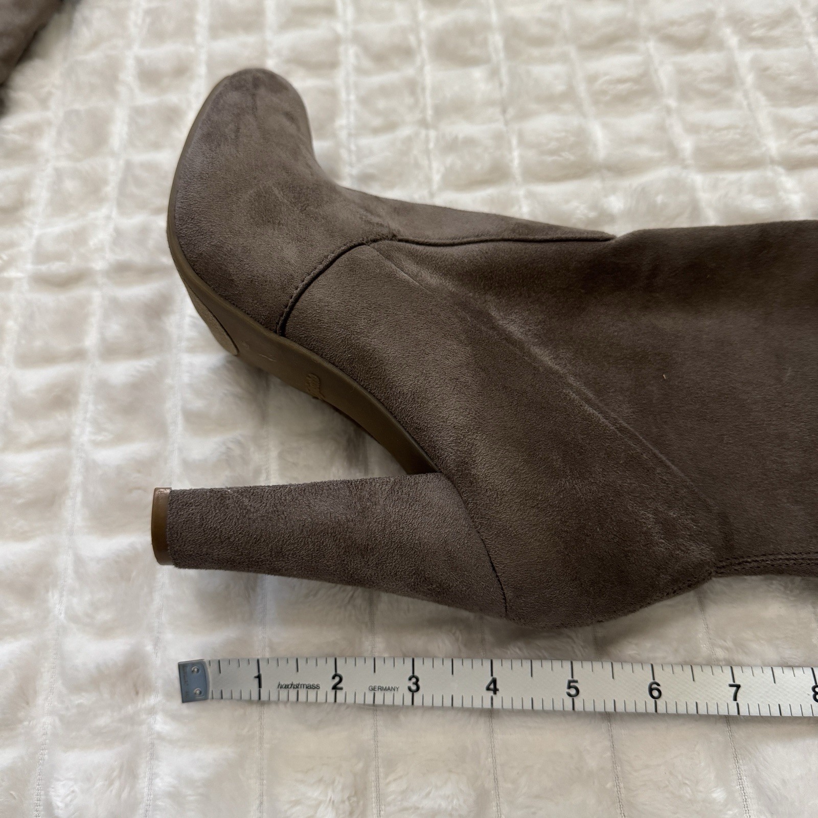 ZIGI SOHO 9 Bryna Floral Embroidered Zip Over the Knee Heeled Boots Suede Boho