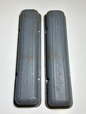 1955-57 Chevrolet 265 283 V8 Original Script Valve Covers Staggered Pattern