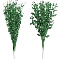 24-Pack Christmas Tree Picks Ornaments Artificial Glitter Berry Stem Glittery