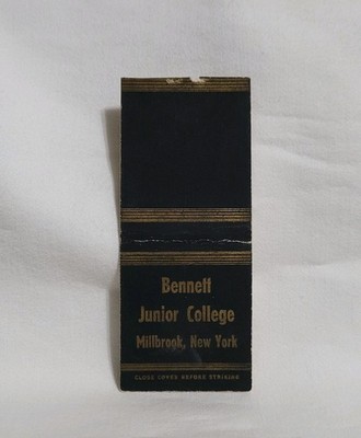 Vintage Bennett Junior College Bobtail Matchbook Millbrook New York Advertising
