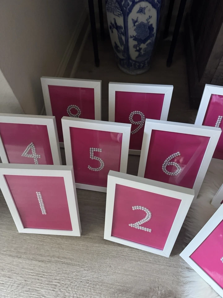 Números de mesa enmarcados PEARL 5x7 Foto 2 de 4