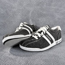 Dexter Kory II Bowling Shoes Mens 11.5 M Gray White Canvas Slide-Rite NWOT
