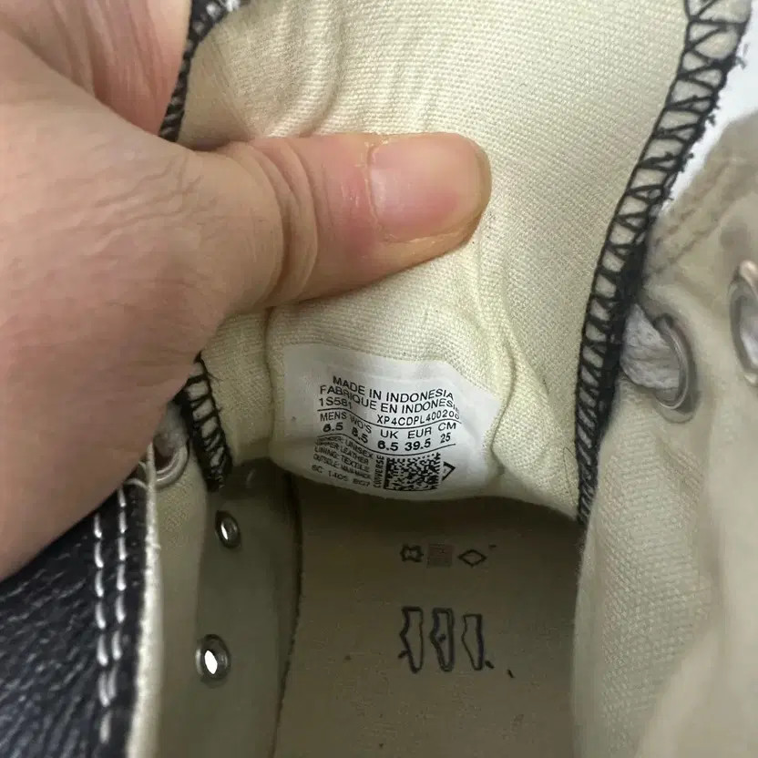 250 Converse All Star Leather High Sneakers, Lightly Used thumbnail 6