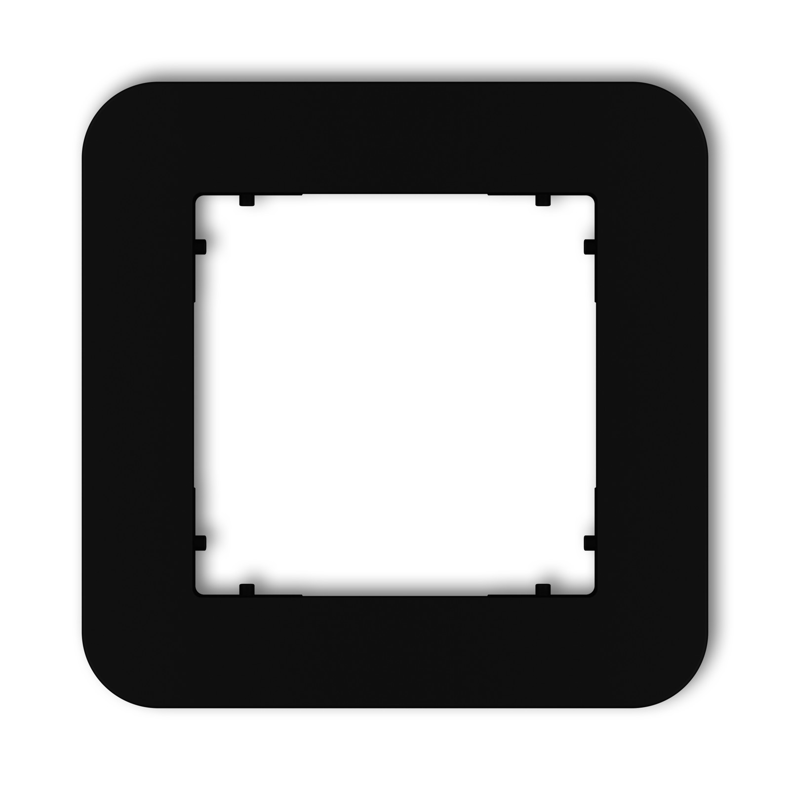 MINI MATTE BLACK FRAME 1X ROUNDED UNIVERSAL 12MRTZ-1