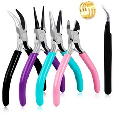 URSKYTOUS 4Pcs Jewelry Pliers Set Jewelry Making Pliers Tools Kit Include
