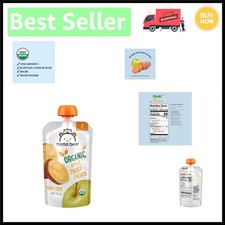 12 Pack of Stage 2 Organic Baby Food Pouches   Apple  Sweet Potato Flavor