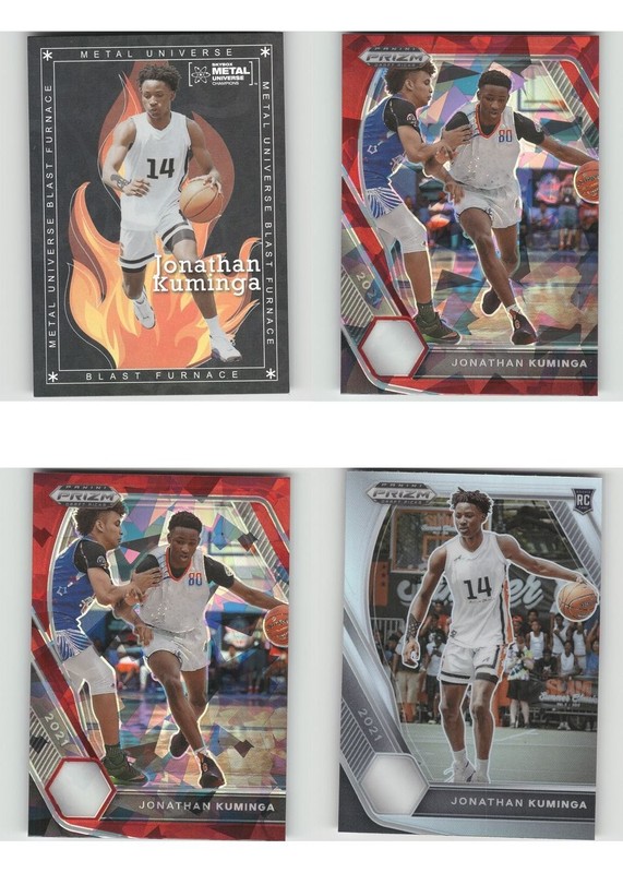 Jonathan Kuminga Basketball Card 4 Card LOT