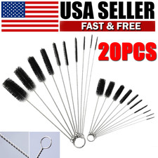 Straw Brush Cleaner Set 20Pcs Nylon for Small Long Bottle Tube Pipe Cleaning