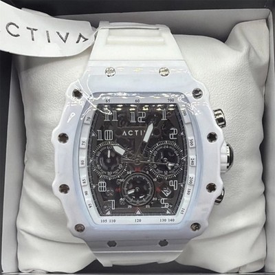 Activa Circuit X Invicta 44.3mm w/ Skeleton Diial Men s White Quartz Watch New 
