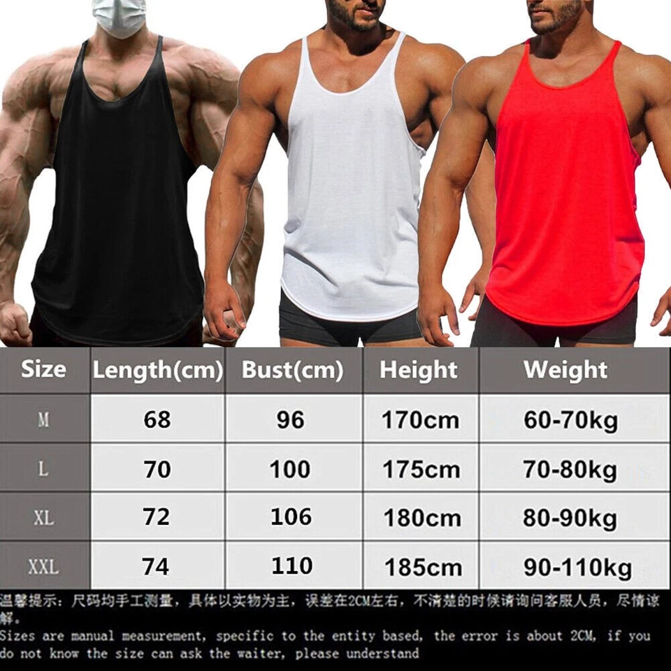 Canotta uomo stringer top tinta unita fitness muscolo canotta palestra allenamento bodybuilding sport - Immagine 2 di 4