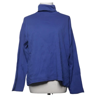 EWM, pull col roulé, taille : XL, modèle : pure classics, bleu, coton #J7p - Photo 1/4