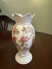 Vintage Aynsley Elizabeth Rose Bone China Vase Made In England
