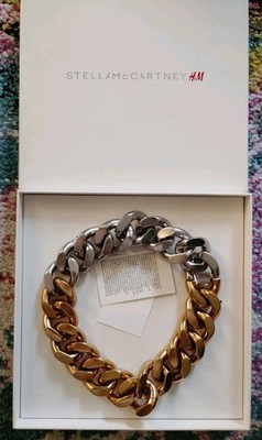  H&M Stella McCartney HM Zweifarbige Halskette Statement Glieder Kette OVP