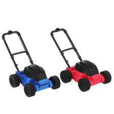 2 Pcs Miniature Landscaping Mower Dollhouse Yard Lawn Decoration