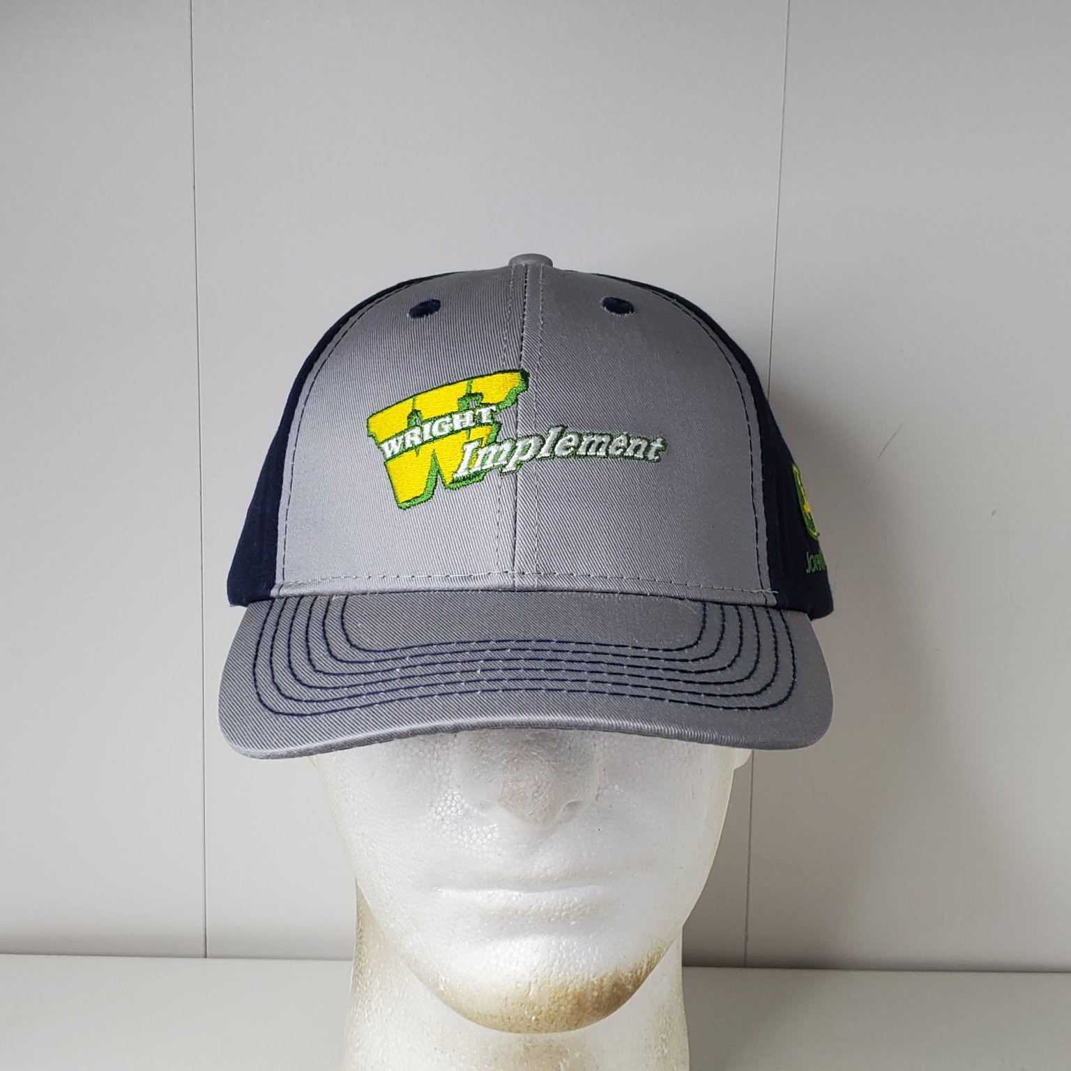 John Deere Wright Implement Baseball Cap Two Tone… - image 2