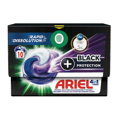 Ariel 4 in 1 Black Protection kapsułki do prania tkanin czarnych 10 szt