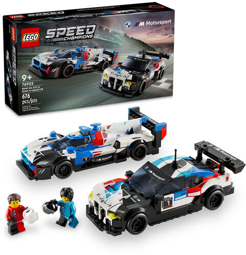 Гоночные автомобили LEGO Speed Champions BMW M4 GT3 и BMW M Hybrid V8 76922 [Новая игрушка] B