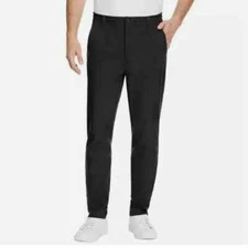 NEW Marc New York Andrew Marc Men's 32x34 Black Commuter Tech Pants Polyester