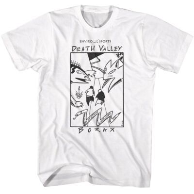 Enviro Sports Death Valley Borax T-Shirt Solid Weiß Kurzarm Rundhalsausschnitt