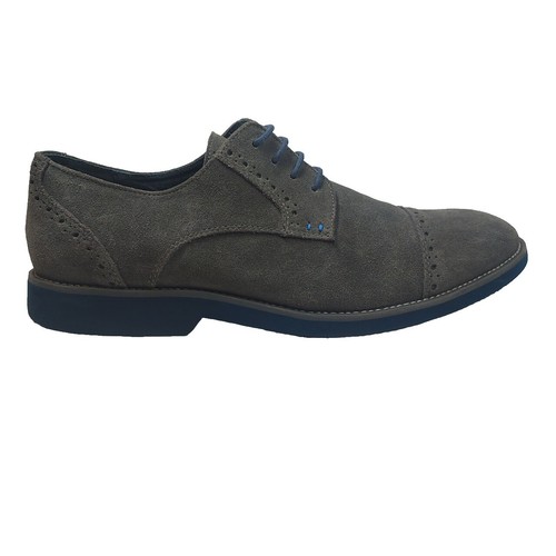 Joseph Seibel Liam Shoes Mens 8 Gray Asphalt Borneo Leather  display picture 2