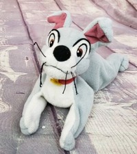 Disney Lady and the Tramp TRAMP 7" Puppy Dog Beanbag Plush Mattel Starbean