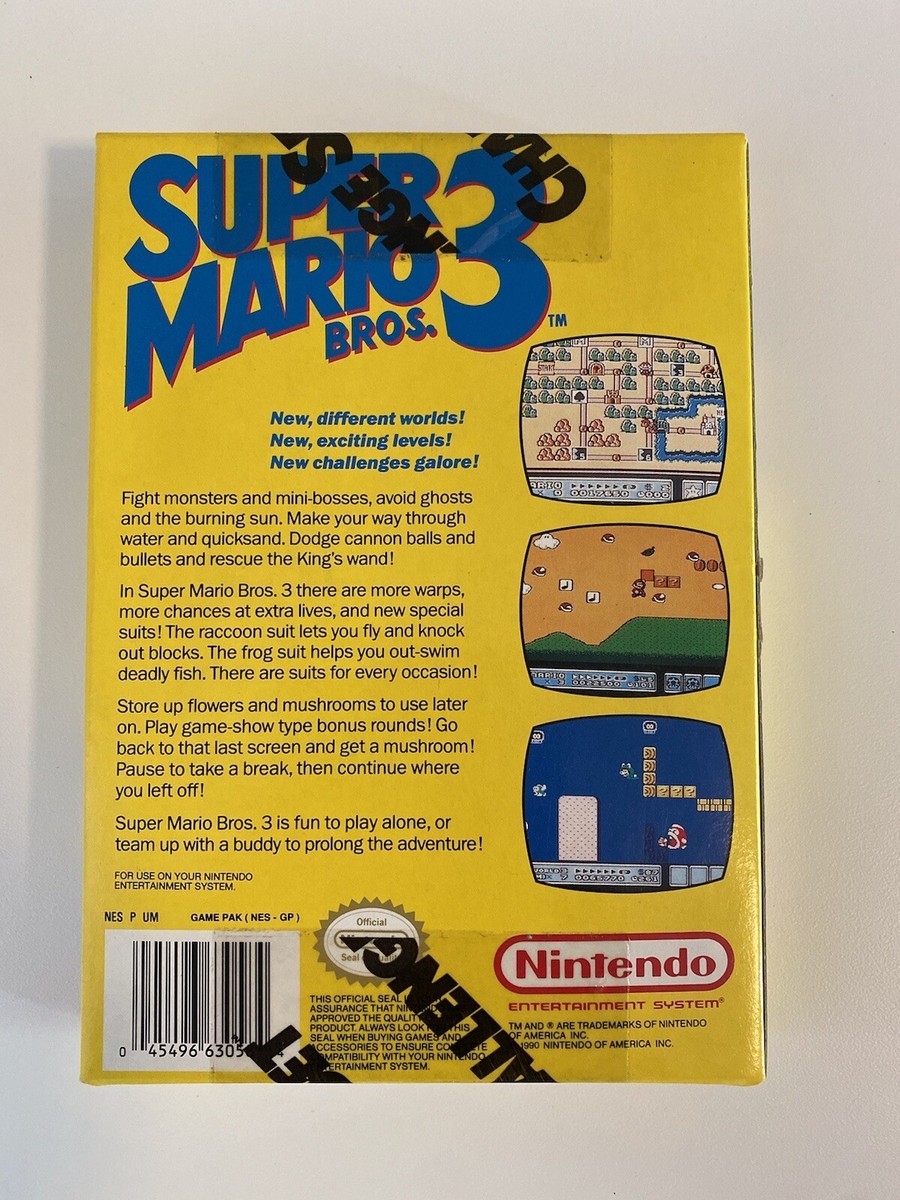 Sealed Challenge Set Super Mario Bros. 3 (Nintendo, 1990