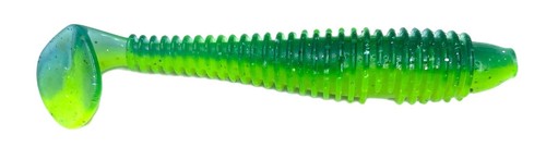 Swimbait Paddle Tail Keitech Style 3.3" 20 Ribbed Soft Plastic Bass Fishing Lure - Picture 11 of 30