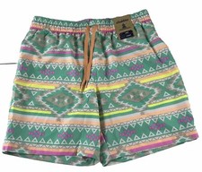 Chubbies The En Fuegos 7  Stretch Classic Swim Trunk, Men  s Large, Zip Pocket