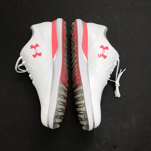 Under Armour Women's sz 10 Performance Spikeless Golf Shoe, White Pink - Picture 5 of 10