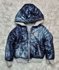 Diesel Jachio Boy's Blue 4T Reversible Full Zip Hoodie Jacket See