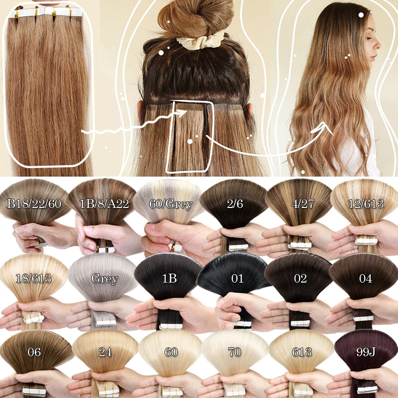 CLEARANCE TAPE IN REAL REMY HUMAN HAIR EXTENSIONS 150G THICK SKIN WEFT BALAYAGE - Image 2 of 4