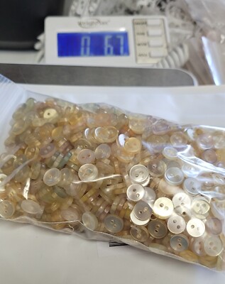 Vintage Light Yellow 9mm Buttons Lot | eBay