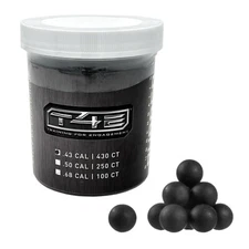 Umarex T4E .43 Caliber Paintball Reusable Rubber Balls 430 Count Black