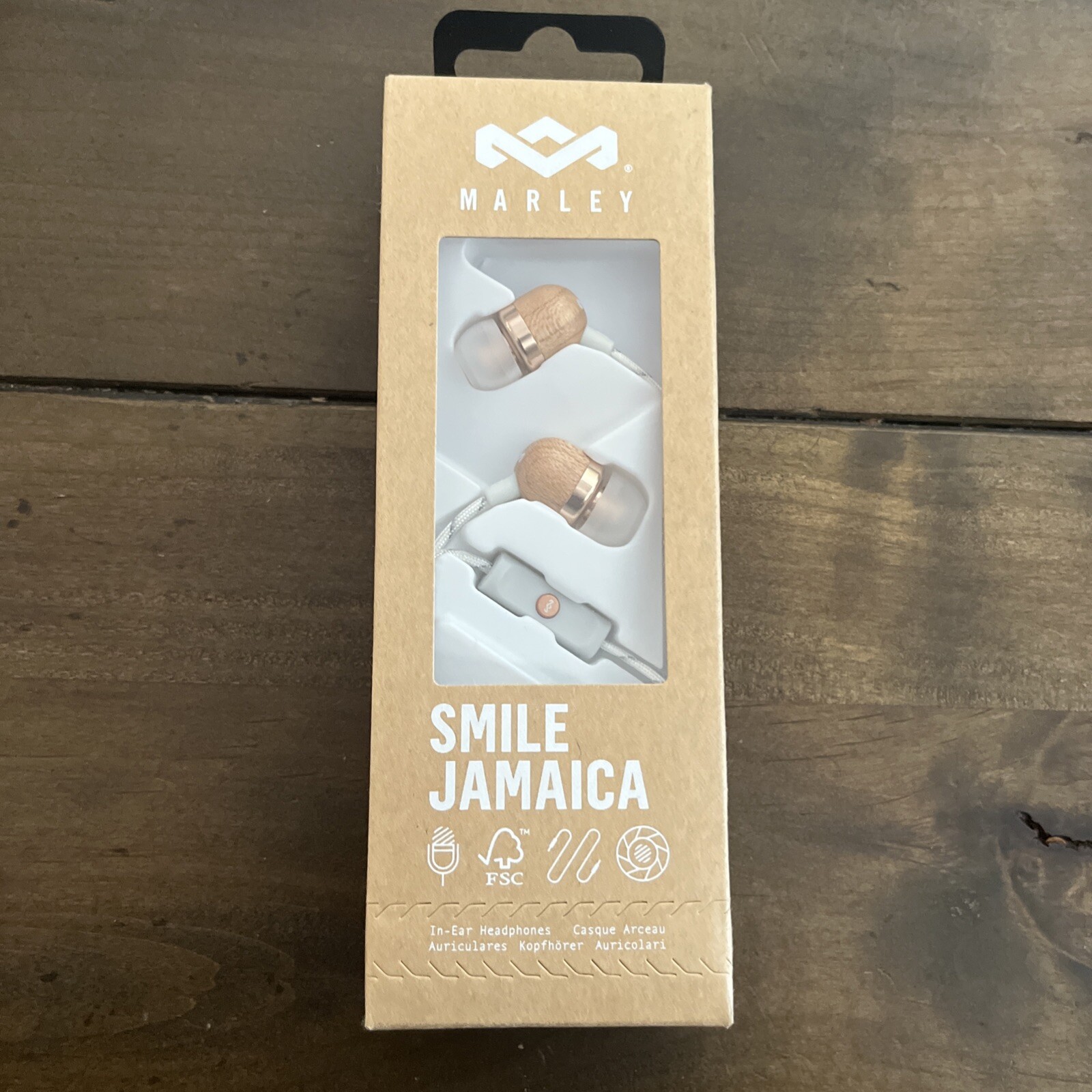House of Marley Smile Jamaica In-Ear Earbuds with Microphone ~ EM-JE041-CPB