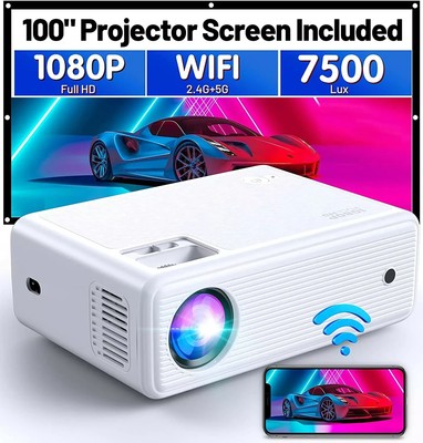 GC003 Mini Beamer Native 1080P Full HD 5G WLAN Tragbar Kabellos