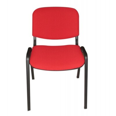 Sedia Sala Attesa Ufficio Rossa Impilabile Scrivania Cameretta