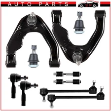 10pcs Front Uppper Control Arms + Tierods Sway Bars For 2000 2001 - 2004 Xterra
