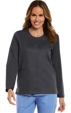 Maevn Matrix Women’s Long Sleeve Round Neck Snap Jacket #7701