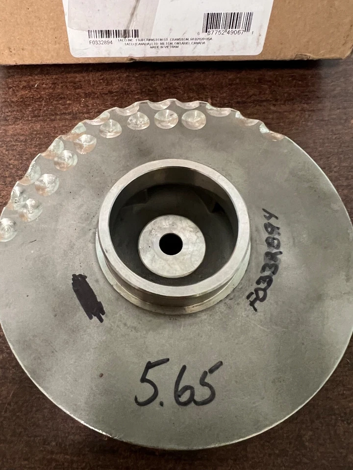 NEW TACO 1615-001SRP REPLACEMENT STAINLESS STEEL IMPELLER 5.65 S4 - Image 4 of 4