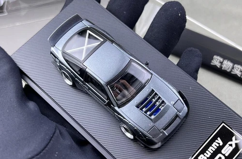 MT 1:64 JDM Gray Silvia S13 180SX Rocket Bunny Model Diecast Metal Car - Picture 17 of 18