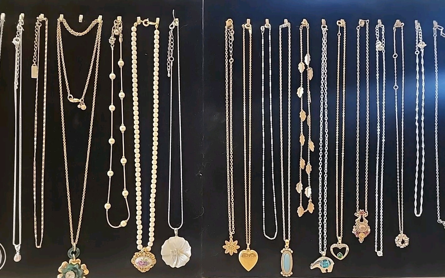 Designer Pendant Necklace Lot-Monet Avon Lia Soph… - image 2