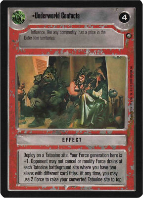 Star Wars CCG Premium Promo Enhanced Underworld Contacts